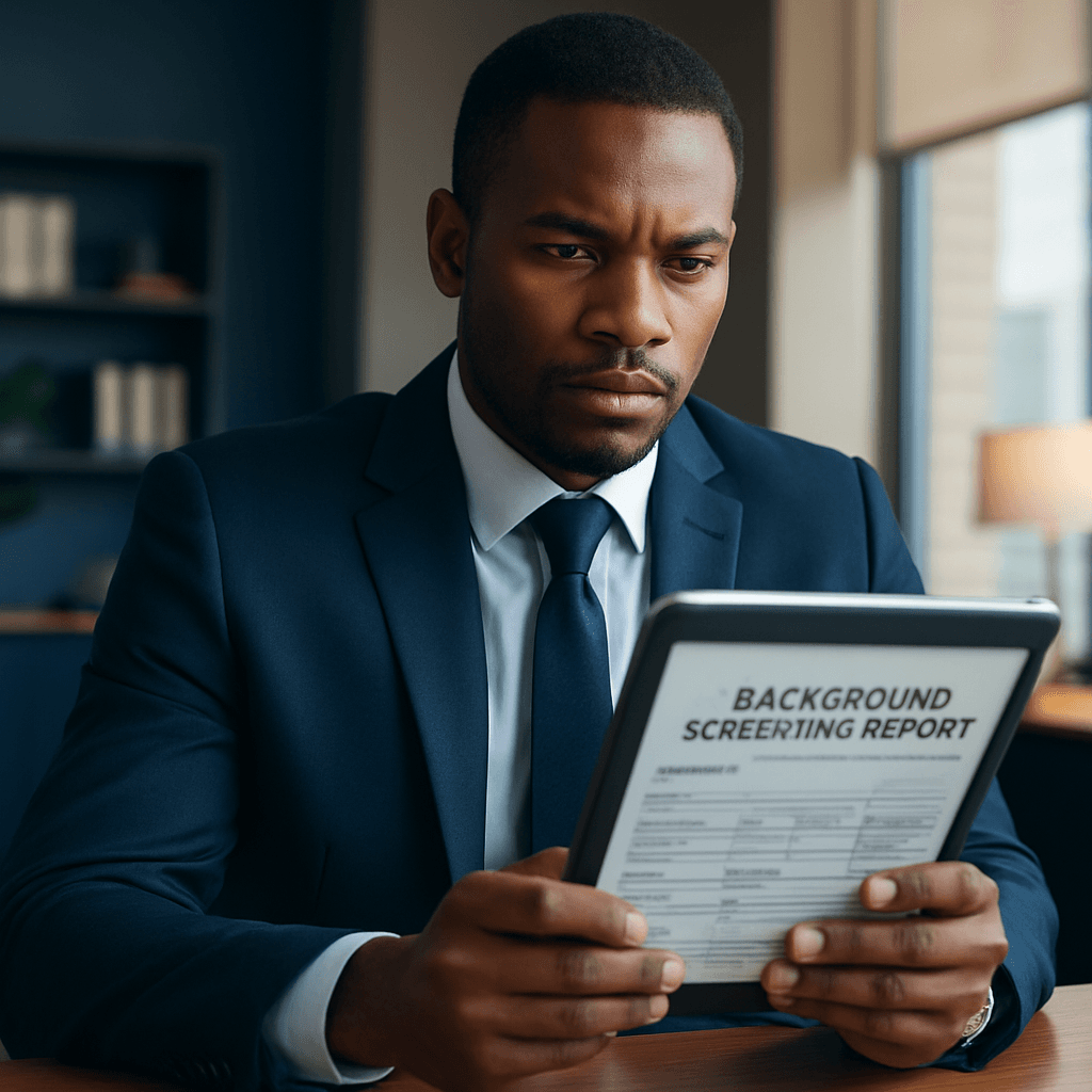 Background check report review