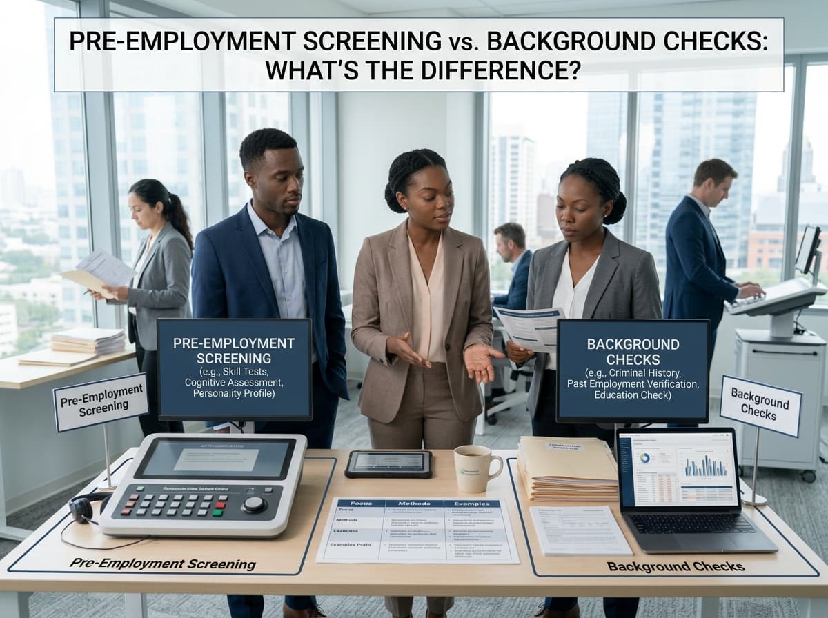 Pre-Employment Screening vs. Background Checks: What’s the Difference?